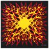bandana-zakdoek-vlammenprint-zwart-rood-geel-van-Haarsoires Bandana Zakdoek 55x55cm – Vlammenprint – Zwart Rood Geel