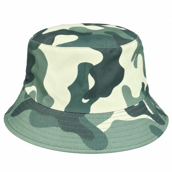 bucket-hat-camouflageprint-groen-van-Haarsoires Bucket Hat Hoedje - Camouflageprint - Groen