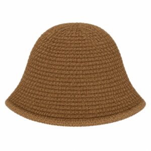 Bucket Hat Hoedje – Gebreid – Bruin