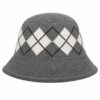 Bucket Hat Hoedje – Ruitprint – Grijs