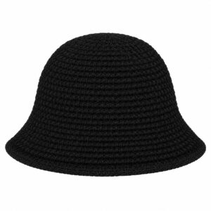 bucket-hat-gebreid-zwart-van-Haarsoires Bucket Hat Hoedje – Gebreid – Zwart
