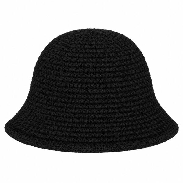 bucket-hat-gebreid-zwart-van-Haarsoires Bucket Hat Hoedje – Gebreid – Zwart