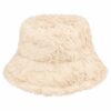 bucket-hat-imitatiebont-creme-van-Haarsoires Bucket Hat Hoedje - Imitatiebont - Creme
