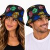 Bucket Hat Hoedje – Ananasprint - Zwart Multicolor
