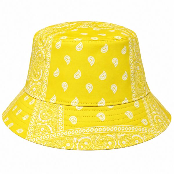 bucket-hat-paisleyprint-geel-van-Haarsoires Bucket Hat Hoedje – Paisleyprint – Geel