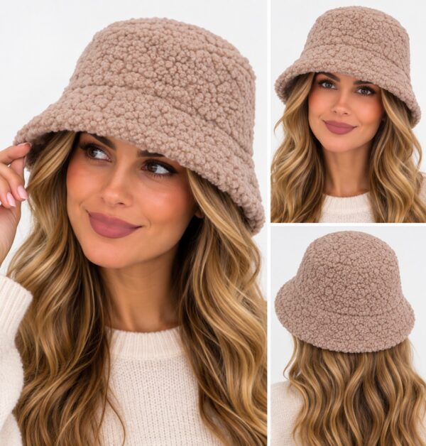 Bucket Hat Hoedje – Teddy – Beige