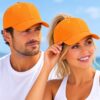cap-effen-oranje-op-model-van-Haarsoires Cap Pet - Effen - Oranje