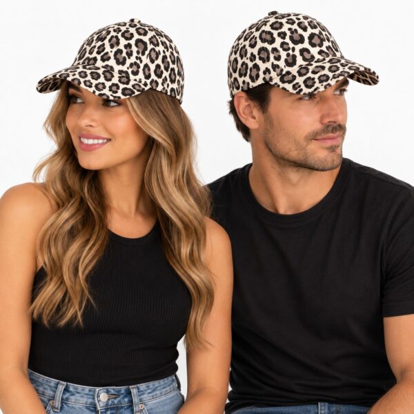 Cap Pet - Panterprint - Zwart Bruin Beige