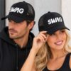 cap-swag-zwart-op-model-van-Haarsoires Cap Pet - SWAG - Mesh - Zwart