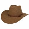 cowboyhoed-linnenlook-bruin-van-Haarsoires Cowboyhoed - Western Hoed - Linnenlook - Bruin