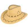 cowboyhoed-met-stiksel-beige-van-Haarsoires Cowboyhoed - Western Hoed met Stiksel - Beige