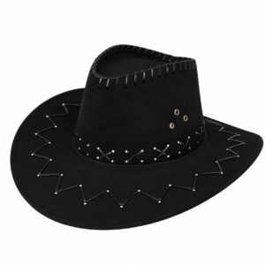 Cowboyhoed - Western Hoed met Stiksel - Zwart