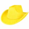 cowboyhoed-velvet-geel-van-Haarsoires Cowboyhoed - Western Hoed - Velvet - Geel