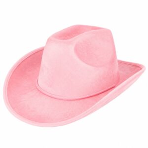 cowboyhoed-velvet-roze-van-Haarsoires Cowboyhoed - Western Hoed - Velvet - Roze
