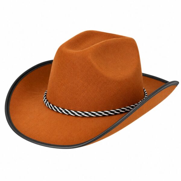 cowboyhoed-vilt-bruin-van-Haarsoires Cowboyhoed - Western Hoed - Vilt - Bruin