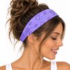 Haarband 3-in-1 - Glitterprint - Paars