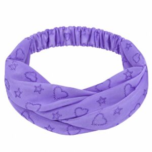 Haarband 3-in-1 - Glitterprint - Paars