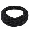 Haarband 3-in-1 - Glitterprint - Zwart