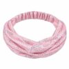 Haarband 3-in-1 - Glitterstof - Roze Zilver
