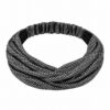 Haarband 3-in-1 - Glitterstof - Zwart Zilver