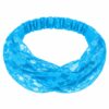 Haarband Bandana - Kanten Stof - Blauw
