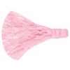 Haarband 3-in-1 - Kanten Stof - Lichtroze