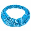 Haarband Bandana - Paisleyprint - Blauw