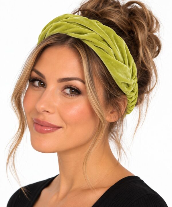 Haarband Bandana - Velvet Stof - Groen