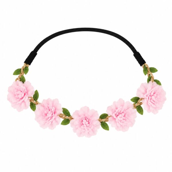 haarband-met-bloemen-lichtroze-van-Haarsoires Haarband met Bloemen – Lichtroze