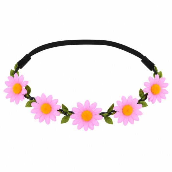Haarband met Bloemen - Lila Paars