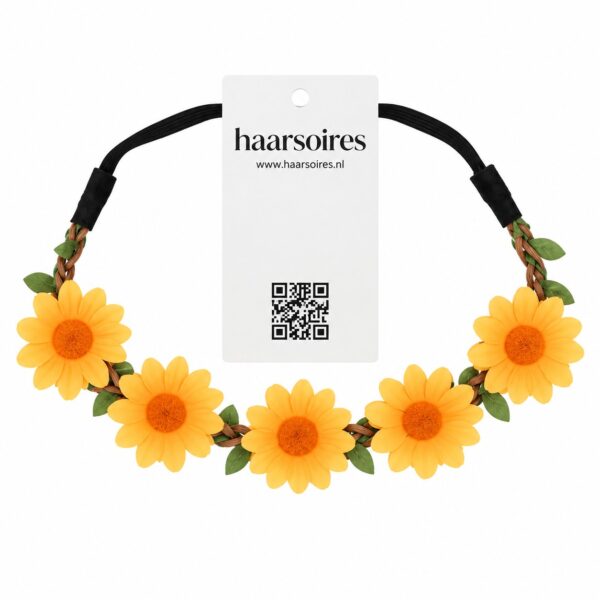 Haarband met Bloemen – Oranje
