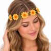 Haarband met Bloemen – Oranje