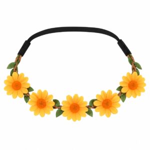 Haarband met Bloemen – Oranje