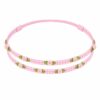 Haarband Kind met Roosjes - Ruitprint - Roze