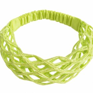 Haarband 3-in-1 - Opengewerkt - Groen