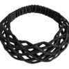 Haarband 3-in-1 - Opengewerkt - Zwart