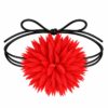 haarband-puntige-bloem-veter-rood-van-Haarsoires Haarband met Puntige Bloem - Veter Striklint - Rood