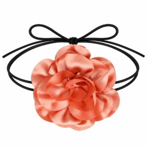 haarband-ronde-bloem-veter-roze-van-Haarsoires Haarband met Ronde Bloem - Veter Striklint - Roze