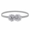 haarband-tule-bloem-grijs-van-Haarsoires Haarband met Tule Bloemen - Grijs