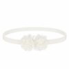 haarband-tule-bloem-wit-van-Haarsoires Haarband met Tule Bloemen - Wit