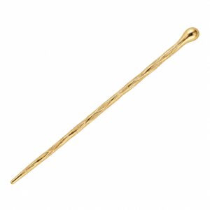 Haarpin 17cm - Druppelvorm – voor Knot – Metaal – Goud