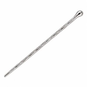 Haarpin 17cm - Druppelvorm – voor Knot – Metaal – Zilver