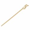 Haarpin 17cm - Krulvorm – voor Knot – Metaal – Goud