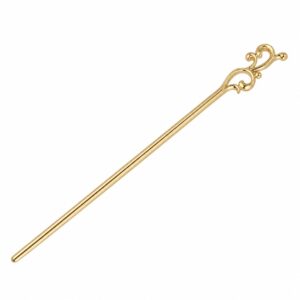 Haarpin 17cm - Krulvorm – voor Knot – Metaal – Goud