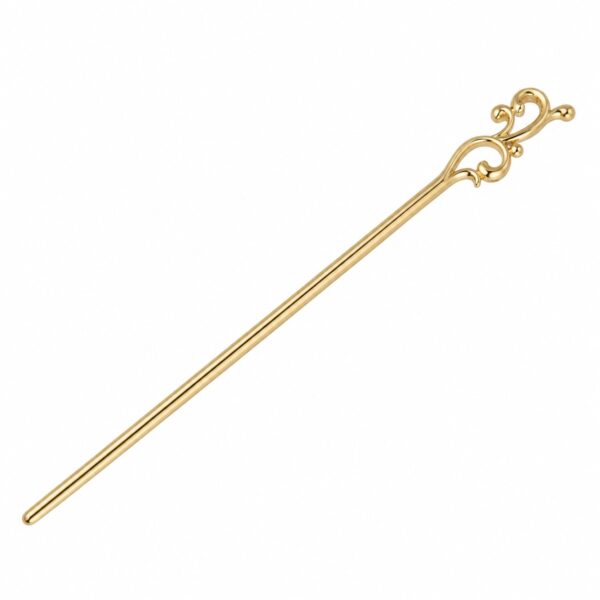 Haarpin 17cm - Krulvorm – voor Knot – Metaal – Goud