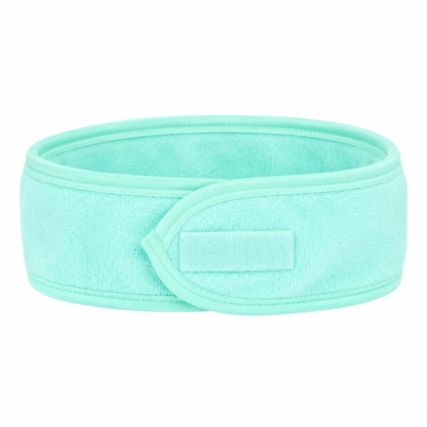 make-up-haarband-groen-van-Haarsoires Make-Up Haarband 8cm – Verstelbaar met Klittenband – Groen