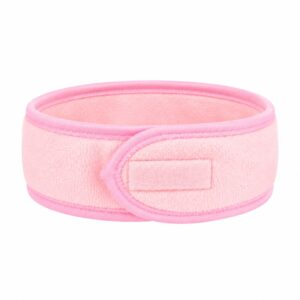 Make-Up Haarband 8cm – Verstelbaar met Klittenband – Roze