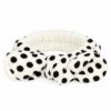 make-up-haarband-stippenprint-wit-van-Haarsoires Make-Up Haarband – Stippenprint – Teddy met Strik – Wit