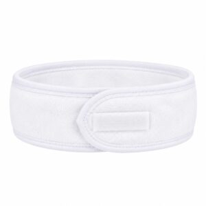 Make-Up Haarband 8cm – Verstelbaar met Klittenband – Wit