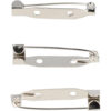 40378-100_5 DIY Broche 3,5cm - Brochespeldjes - Metaal - Zilver - 50 Stuks